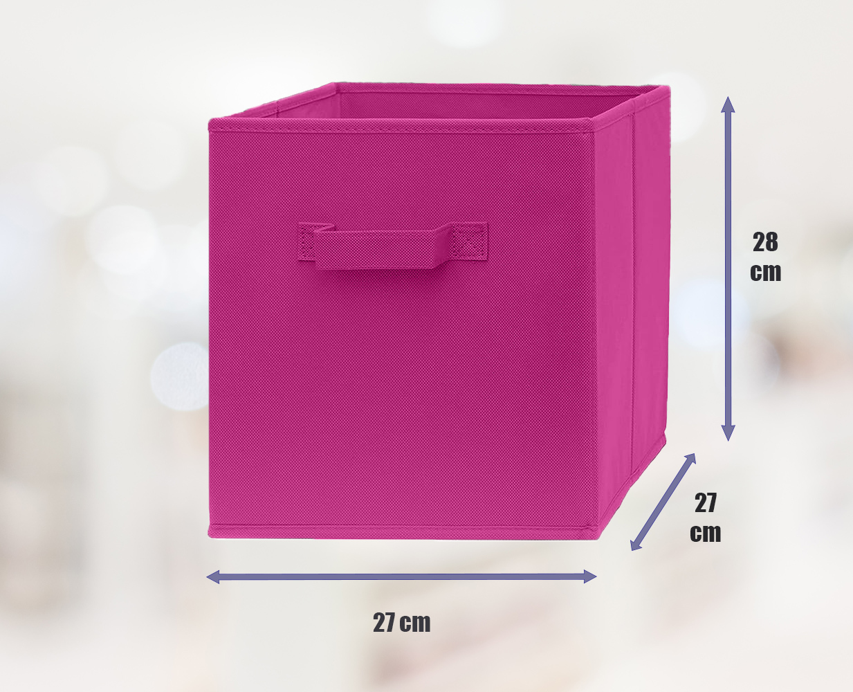Foldable Folding Storage Cube, Cube Bookcase With Storage Bins And Lids