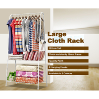 Clothes Cloth Rack Hanger Garment Portable Shoe Rack Hook