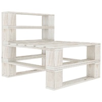  Garden Pallet Middle Sofa Wood White