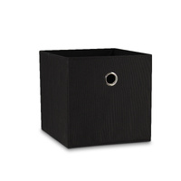 SORTI 33x37x33 CM Black 1X Pack Foldable Folding Storage Cube Storage Box Bookcase Fabric Cube Toy Organiser
