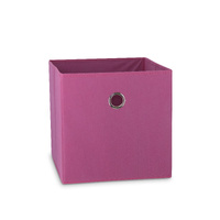 SORTI 33x37x33 CM Dark Pink 1X Pack Foldable Folding Storage Cube Storage Box Bookcase Fabric Cube Toy Organiser