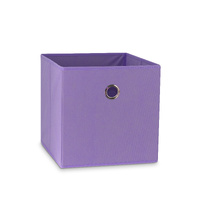 SORTI 33x37x33 CM Purple 1X Pack Foldable Folding Storage Cube Storage Box Bookcase Fabric Cube Toy Organiser