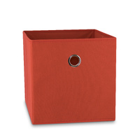 SORTI 33x37x33 CM Red 1X Pack Foldable Folding Storage Cube Storage Box Bookcase Fabric Cube Toy Organiser