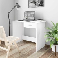  Desk White 100x50x76 cm Engineered Wood