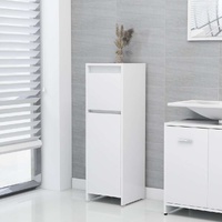  Bathroom Cabinet White 30x30x95 cm Engineered Wood