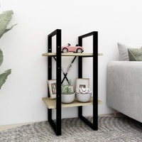  2-Tier Book Cabinet Sonoma Oak 40x30x70 cm Engineered Wood