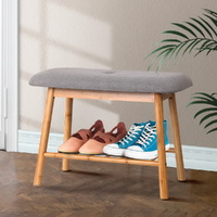 SHOE RACK BENCH DIY Bamboo Wooden SHELF RAIL SLATTED BEDROOM SHOES ORAGNISER STAND