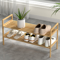 SHOE RACK DIY Set of 12 Stackable White SHELF RAIL SLATTED BEDROOM SHOES ORAGNISER STAND
