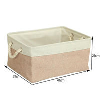 Home Linen Storage Basket Closet Hamper Laundry Bag Shelf Organizer Case