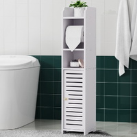 Storage Rack Bathroom Laundry Towel Shelf Bathroom Toilet Storage Cabinet Tallboy Cupboard Slim Corner