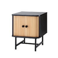  Bedside Table with Sliding Doors BORIS