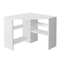  Corner Computer Desk Shelves CPU Stand L-shape Home Office Workstation Desks