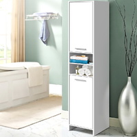  Bathroom Cabinet Storage 185cm White