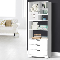  Bookshelf with Drawers - NANA White