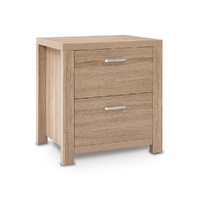  Bedside Table 2 Drawers - MAXI Pine