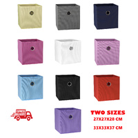 SORTI Foldable Folding Storage Cube Storage Box Basket Fabric Cube Toy Organiser 