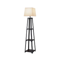  Floor Lamp 3 Tier Shelf Storage LED Light Stand Home Room Vintage White
