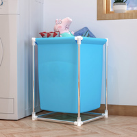 Laundry Hamper  Clothes Storage Basket for Sorting Space-Saving & Durable Design