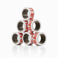 Pack of 6X Signet Fragile Warning Tape - White 48mm x 66m