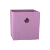 SORTI 27x28x27 CM Light Pink 1X Pack Foldable Folding Storage Cube Storage Box Bookcase Fabric Cube Toy Organiser