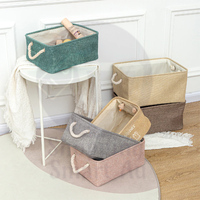 Home Linen Storage Basket Closet Hamper Laundry Bag Shelf Organizer Case