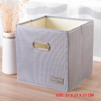 SORTI 27x27x27 CM  4X Pack Foldable Folding Storage Cube Storage Box Bookcase Fabric Cube Toy Organiser