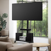  Mobile TV Stand for 32"-70" TVs Mount Bracket Portable Solid Trolley Cart