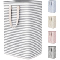 75L Large Collapsible Laundry Hamper, Tall Foldable Dirty Clothes Baskets Waterproof, Freestanding Design with Easy Carry Handles in Dorm Bedroom Bath