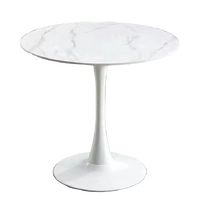 Celeste White Round Cafe Table
