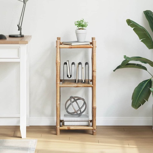  3-Tier Square Bamboo Shelf