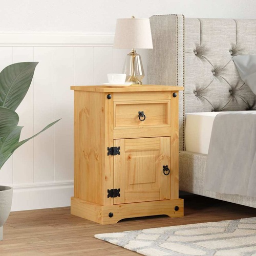  Bedside Cabinet Mexican Pine Corona Range 53x39x66 cm