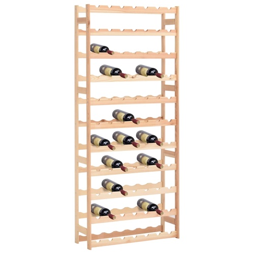  Wine Rack for 77 Bottles Solid Wood Pine