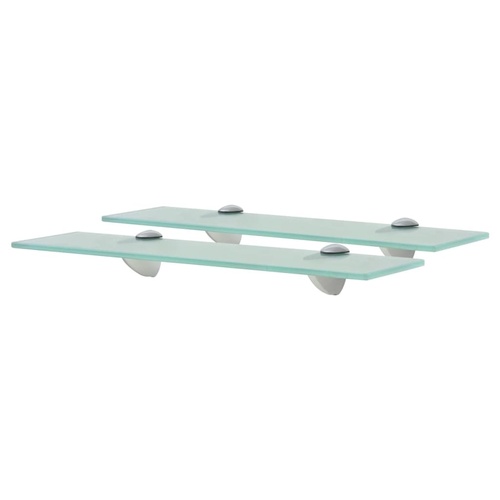  Floating Shelves 2 pcs Glass 40x10 cm 8 mm