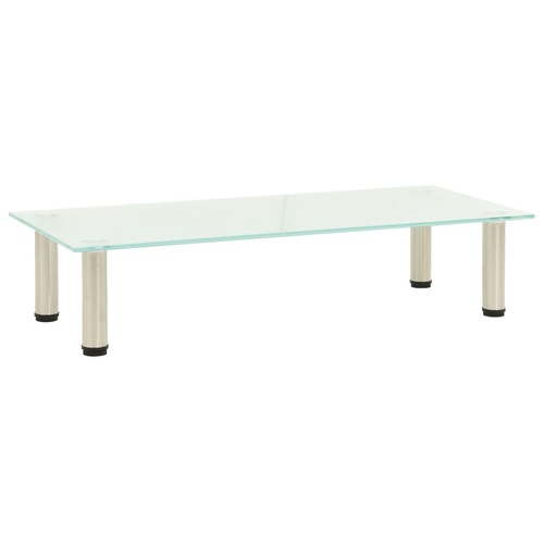  TV Stand Frosted 80x35x17 cm Tempered Glass