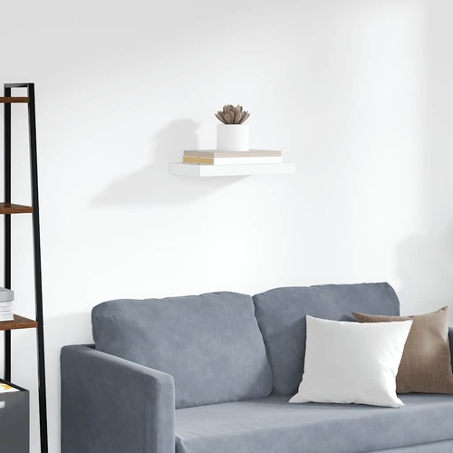  Floating Wall Shelf White 40x23x3.8 cm MDF