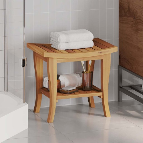  Bathroom Side Table 50x35x45 cm Solid Wood Teak