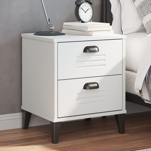  Bedside Cabinet VIKEN White Engineered Wood