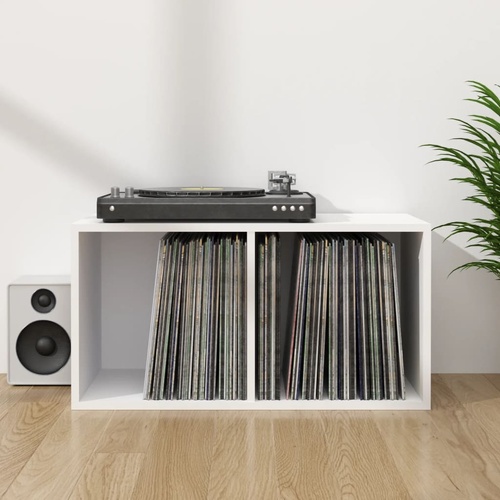  Vinyl Storage Box White 71x34x36 cm Engineered Wood
