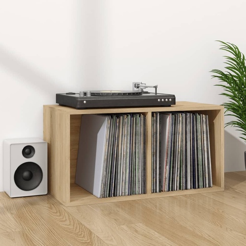  Vinyl Storage Box Sonoma Oak 71x34x36 cm Engineered Wood