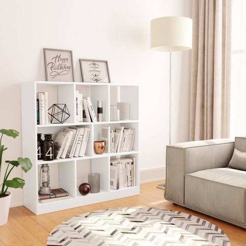 Book Cabinet White 97.5x29.5x100 cm Engineered Wood
