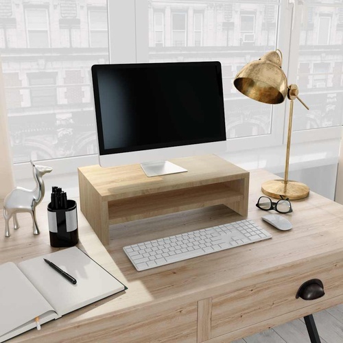  Monitor Stand Sonoma Oak 42x24x13 cm Engineered Wood