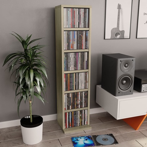 CD Cabinet Sonoma Oak 21x20x88 cm Engineered Wood