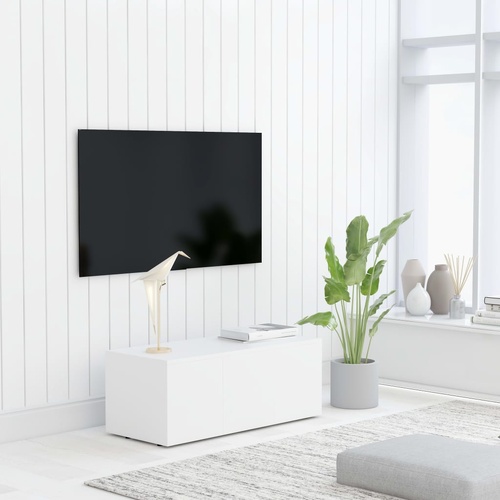  TV Cabinet White 80x34x30 cm Engineered Wood