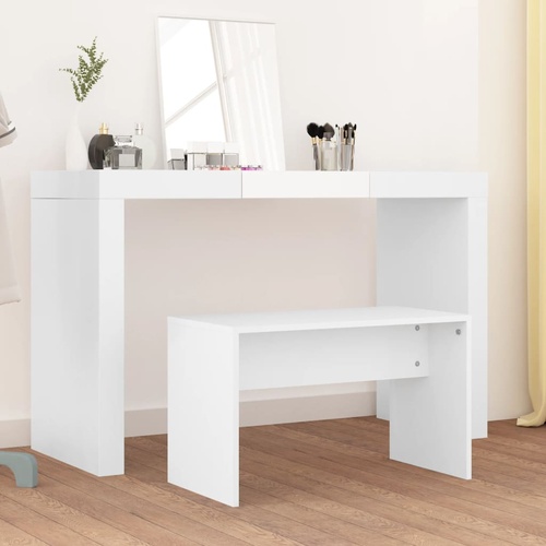  Dressing Stool White 70x35x45 cm Engineered Wood