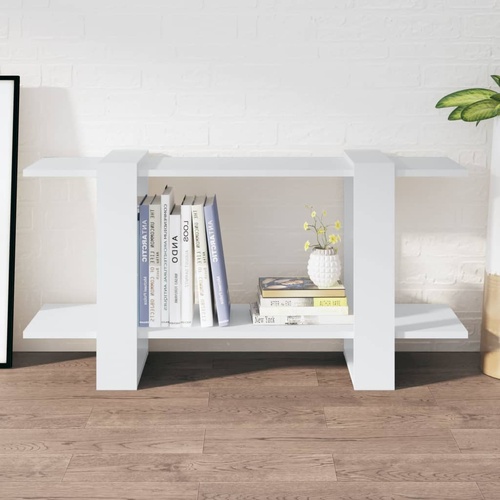  Book Cabinet White 100x30x51 cm Engineered Wood