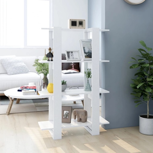  Book Cabinet/Room Divider White 80x30x123.5 cm
