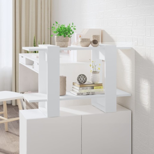  Book Cabinet/Room Divider White 80x30x51 cm