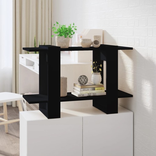  Book Cabinet/Room Divider Black 80x30x51 cm