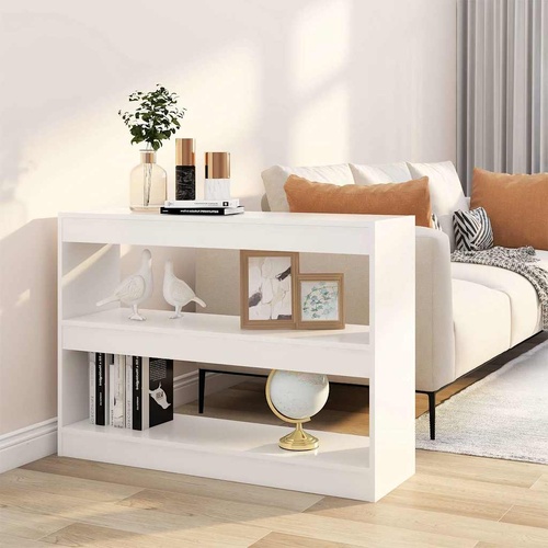  Book Cabinet/Room Divider White 100x30x72 cm