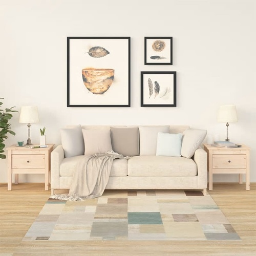  Side Tables 2 pcs 50x50x49 cm Solid Wood Pine